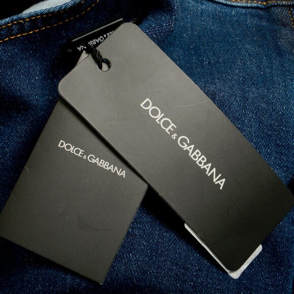 Dolce & Gabbana Men's "Skinny" Mid Blue 5 Pocket Jeans US 32 IT 48 - Picture 6 of 6